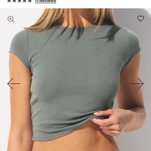 NWT Skims DROP NEEDLE POINTELLE BABY TEE